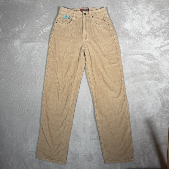 Empyre Pants - Empyre Corduroy Pants Tan Beige Relaxed Straight Leg Baggy Skate Y2K Women 0